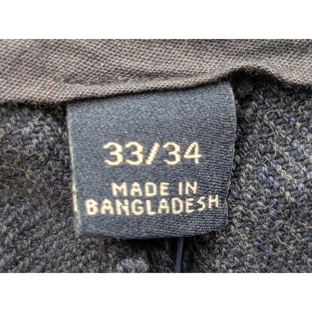Tommy Hilfiger Mens Slim Fit Herringbone Chinos Navy Blue 33W 34L C8878A1366 474 - Picture 5 of 15